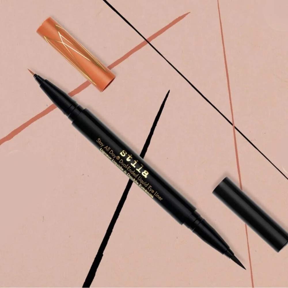 MAI TAI and INTENSE BLACK NIB Stila Stay All Day Dual Ended Liquid Eyeliner